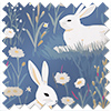 Bunny Meadows, Periwinkle - Roller Blind